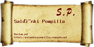 Salánki Pompilla névjegykártya